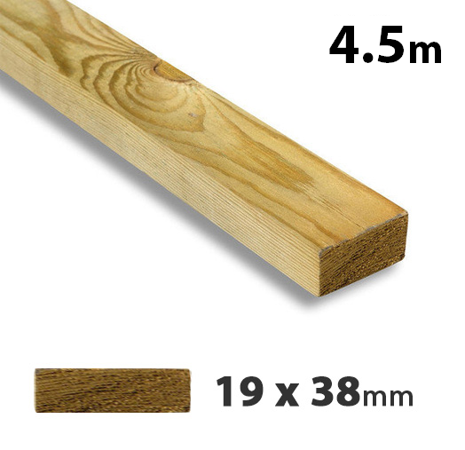 19 x 38mm Tanalised Timber Batten (4.5m)