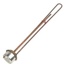 Incoloy 23" Immersion Heater (w/ thermostat & copper pocket)