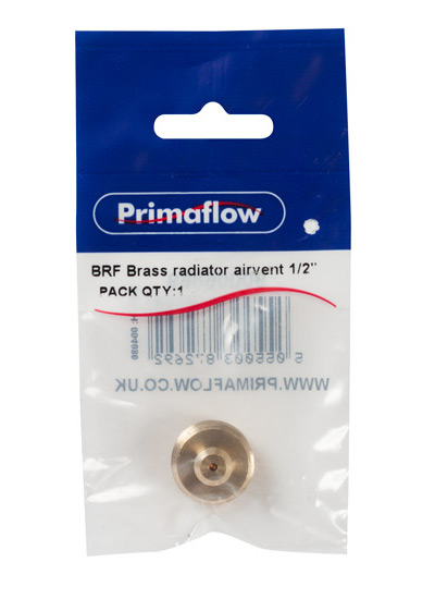 Pre-Packed BRF Brass Radiator Airvent 1/2" (Pack of 1)