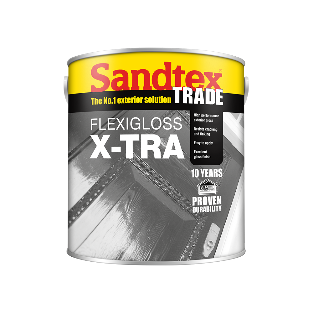 Sandtex Trade - FlexiGloss X-Tra (Solvent Based) - Brilliant White - 5L
