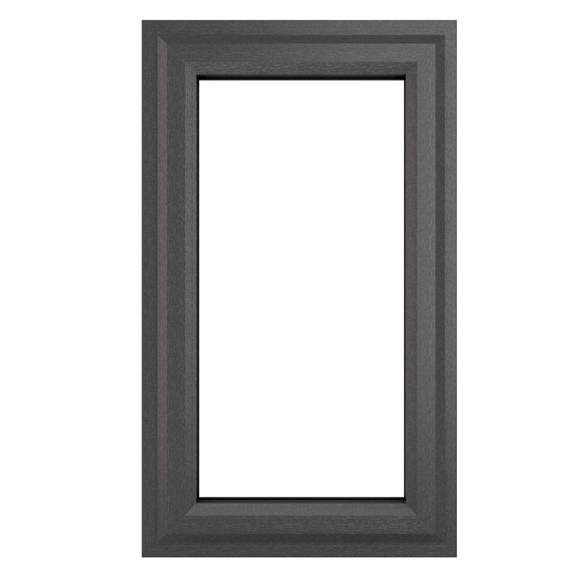 Crystal uPVC Window Grey 7016 external White Internal A Rated Right Hand Side Hung 610mm x 820mm Clear Glazing