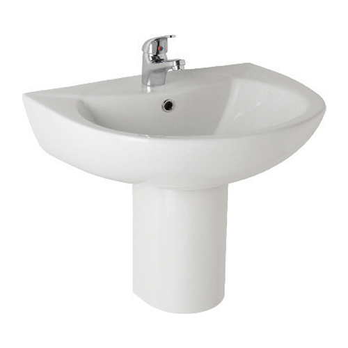 K-Vit G4K 545mm Basin 2TH & Semi Pedestal