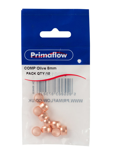 Pre-Packed Compression Olive 8mm (Pack of 10)