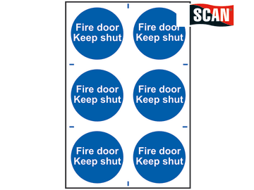 Safety Sign - Fire door Keep shut