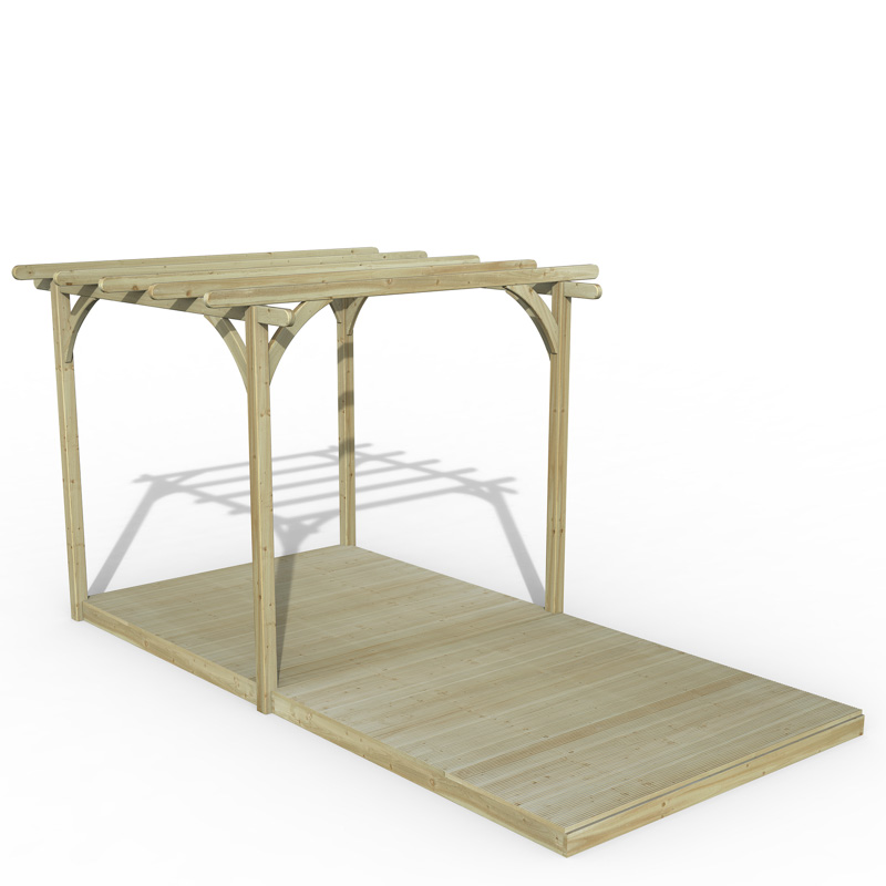 Forest Garden DTS Ultmia Pergola and Decking kit 2.4 x 4.8m