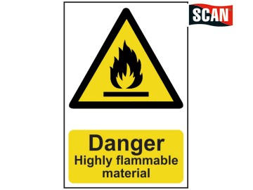 Safety Sign - Danger Highly flammable material