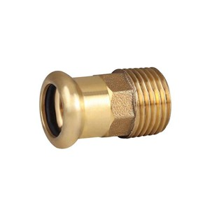 KeyPlumb 15mm Copper Press-Fit Male Iron 1/2" Straight Coupler
