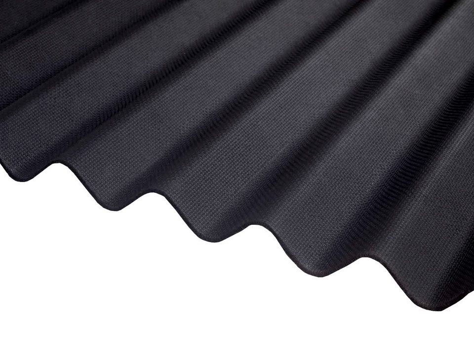 DTS RoofPro Corrugated Bitumen Roof Sheet 2000mm x 930mm - Black