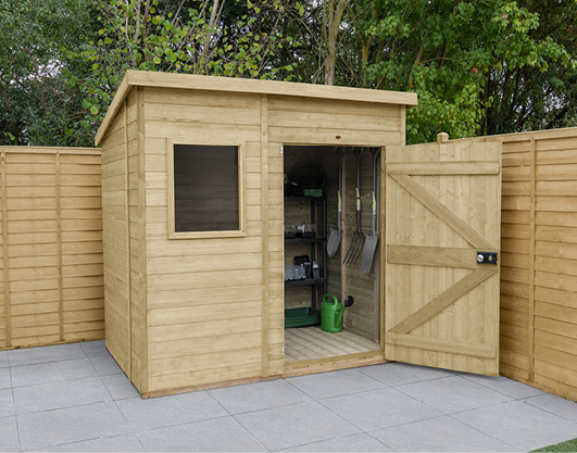 Forest Garden DTS Timberdale 7 X 5 Pent Shed 