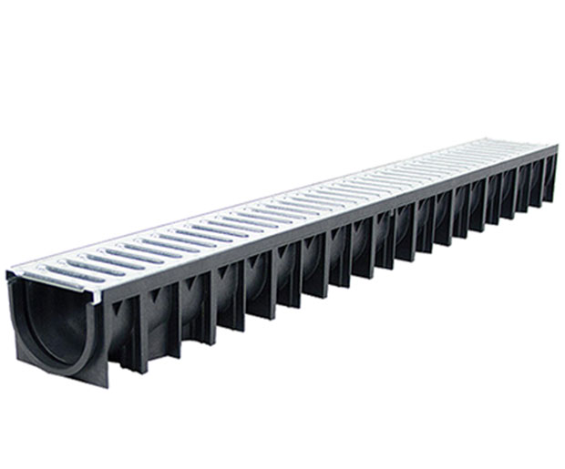 1 metre A15 Channel Drainage and Galvanised Grate (1000mmx114mmx78mm)
