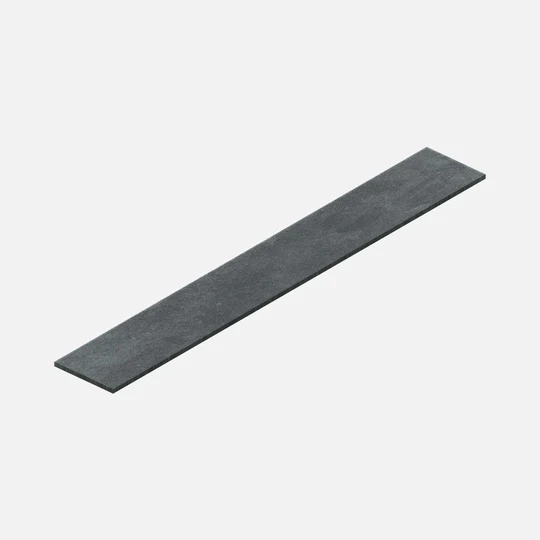 GlobalStone DTS Station Porcelain Paving Accessories - 900x140mm Black Edging Strip (Pack of 10)