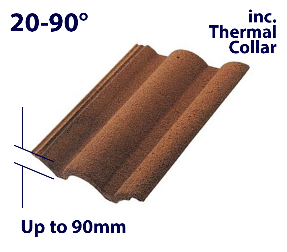 Velux EDJ CK02 550 x 780mm Recessed - Single tile flashing (inc. Insulation Collar)