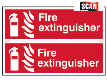 Safety Sign - Fire extinguisher (Duo Pack)