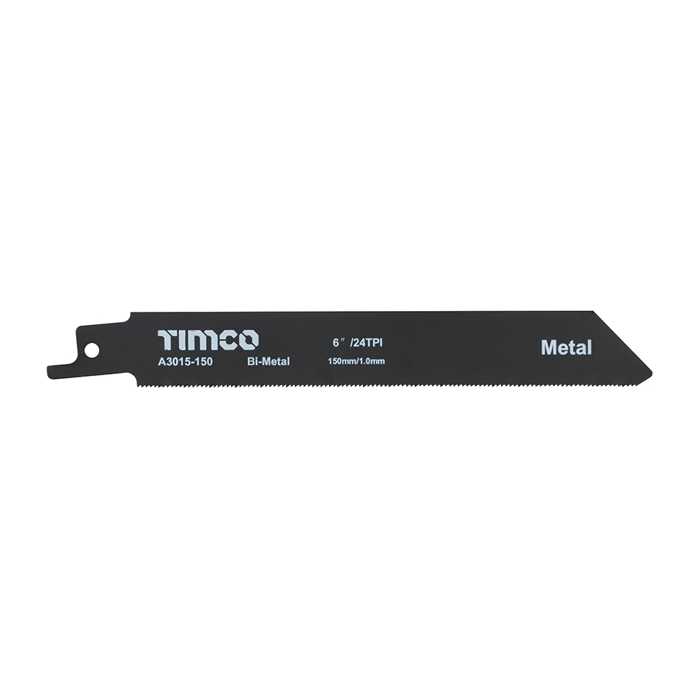 Timco S922AF 150mm Reciprocating Saw Blades - Metal Cutting Bi-Metal - Pack of 5