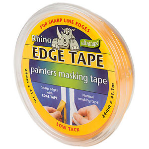 Sharp Edge Yellow Masking Tape: 24mm x 41.1m