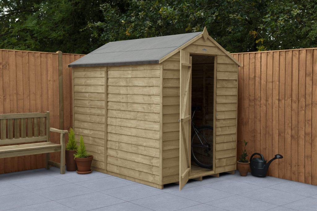 Forest Garden DTS Overlap Pressure Treated 7x5 Apex Shed - No Window 