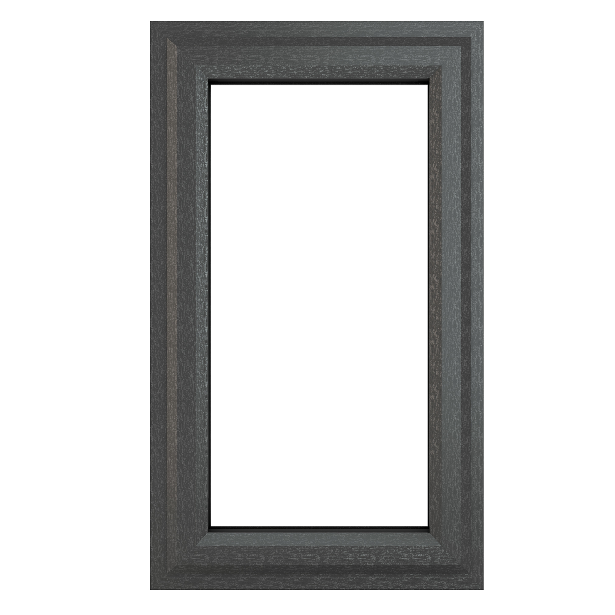 Crystal uPVC Window Grey 7016 external White Internal A Rated Right Hand Side Hung 610mm x 1040mm Clear Glazing