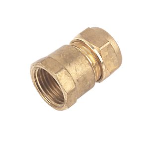 22mm Brass Compression Straight Female Iron to 3/4"