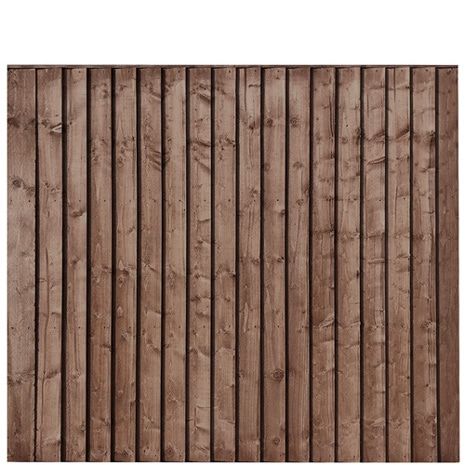 6' x 5'6" (1830mm x 1650mm) Fully Framed Feather Edge Closeboard Fence Panel