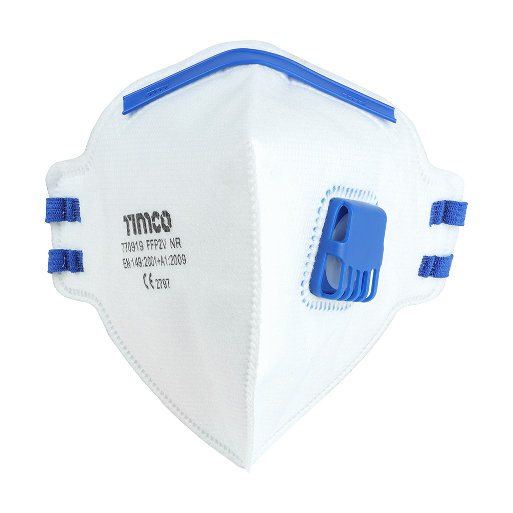 TIMco FFP2 Fold Flat Masks with Valve (Bag of 3)