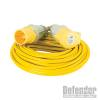 Defender Yellow Arctic Extension Lead - 32A 2.5mm2 - 25m