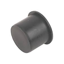 32mm Push Fit Waste Socket Plug / Stop End - Black