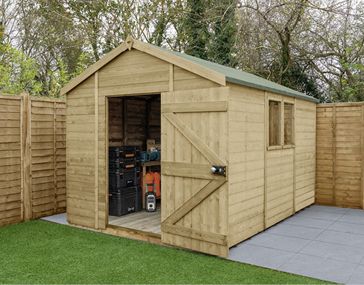 Forest Garden DTS Timberdale 12 X 8  Apex Shed 