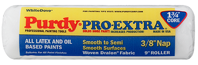 Purdy 9" Pro-Extra White Dove Roller Sleeve (1 3/4" core, 3/8" Pile)