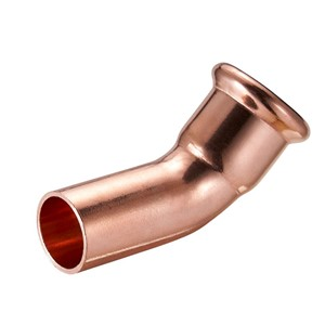 KeyPlumb 22mm Copper Press-Fit 45' Street (Single Socket) Elbow