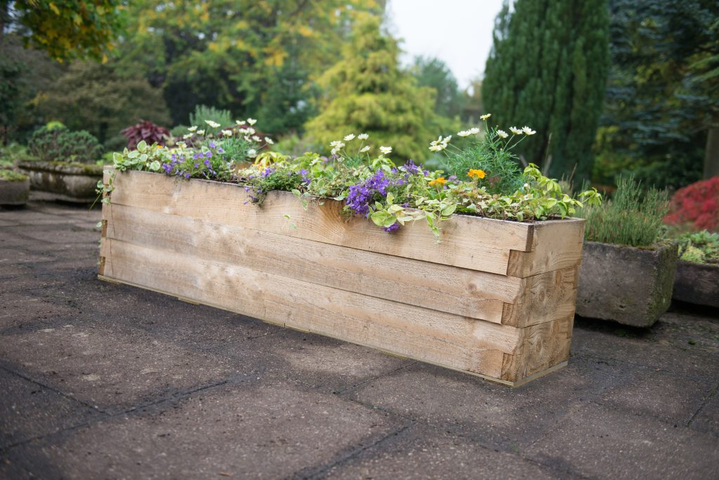 Forest Garden DTS Caledonian Long Raised Bed - with Base - 45 x 180cm