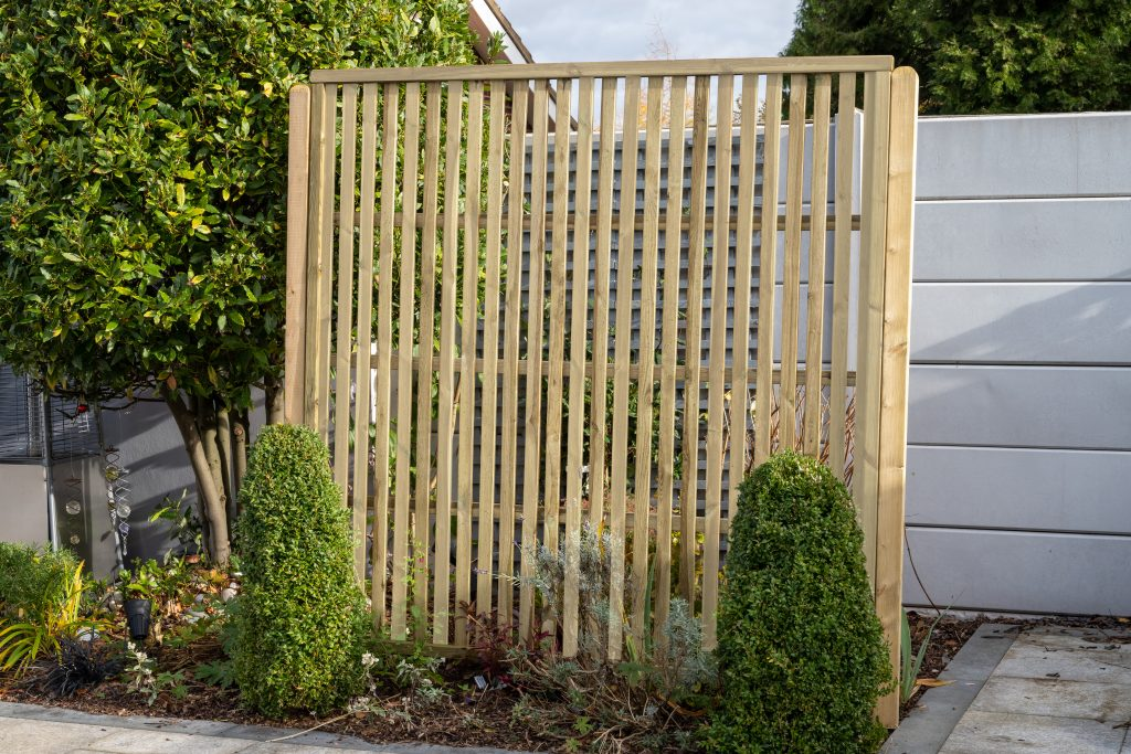 Forest Garden DTS 1.8m x 1.8m Pressure Treated Vertical Slatted Screen - Pack of 4 