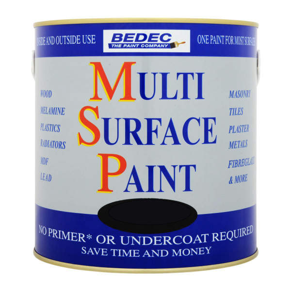 Bedec Multi-Surface Paint (MSP) - 750ml - Matt - Black