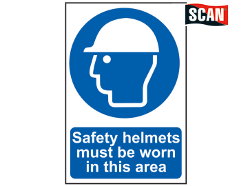 Safety Sign - Safety helmets must be worn in this area