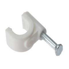 7-8mm Round Nail-in Cable Clips (Box of 100)