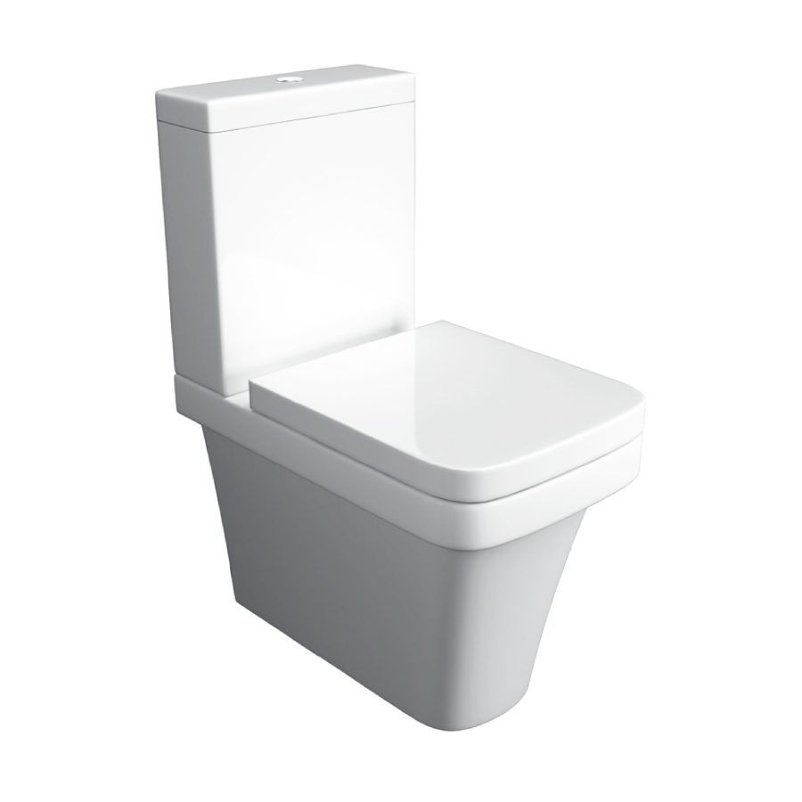 K-Vit Sicily Fully Back To Wall Close Coupled Pan & Cistern (Seat Not Included)