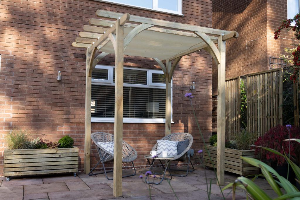 Forest Garden DTS Ultima Pergola - 2.4 x 2.4m with Canopy 