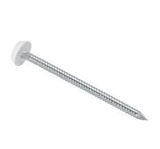 30mm White Poly Plastic Headed Fixing Pins (Box of 250)