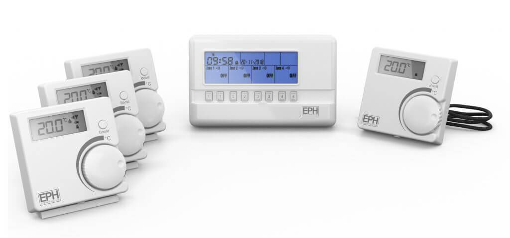 EPH 4 Zone Wireless RF Programmer Pack (3x Thermostat)