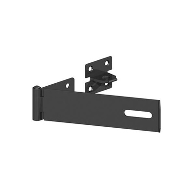 GateMate 150mm (6") Safety Pattern Hasp & Staple - Black