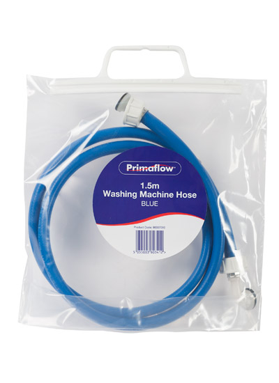Pre-Packed Washing Machine Inlet Hose - Blue 1.5m