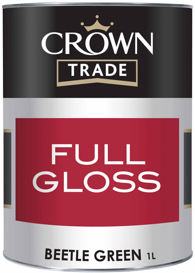 Crown Trade Essentials Gloss - 1l - Beetle Green