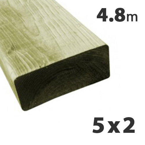 47 x 125mm (5 x 2) Tanalised Carcassing Timber C24 (4.8m)