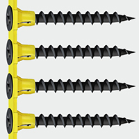 3.5x38mm Collated Bugle Drywall Screws (Box of 1000) - Black Phosphate