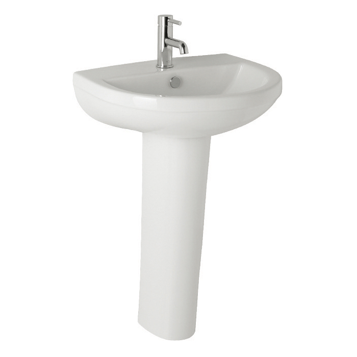 K-Vit Revive Basin 500mm 1TH & Pedestal
