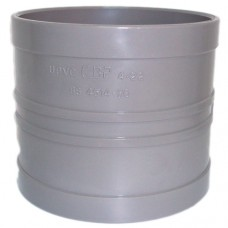 110mm Solvent Weld Double Socket Coupling - Olive Grey