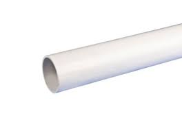 50mm Solvent Weld Waste Plain Ended 3m Pipe - White