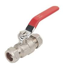 22mm Lever Ball Valve (Red)