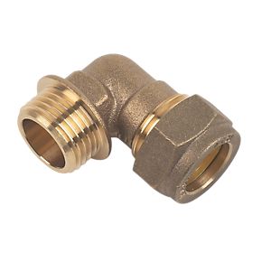 15mm Brass Compression Male Iron Elbow to 1/2