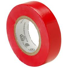 PVC Insulating Tape: Red (18mm x 25m)