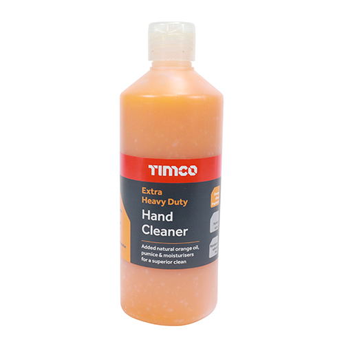 TIMCO Extra Heavy Duty Hand Cleaner Hand Pumice Scrub Orange Flip Top - 500ml 